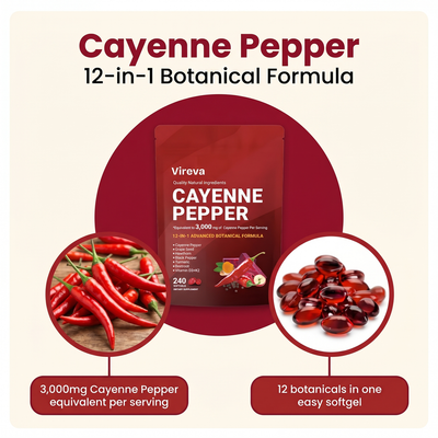 Vireva® Cayenne Pepper Softgels
