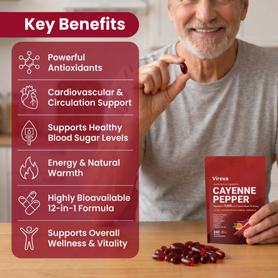 Vireva® Cayenne Pepper Softgels